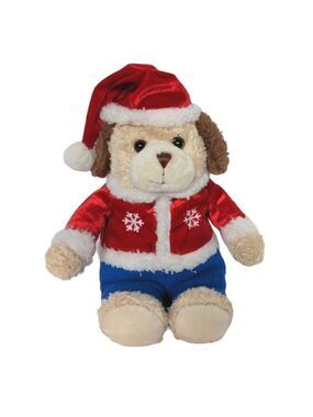 Walmart Puppy Plush 10 Inch Santa Hat